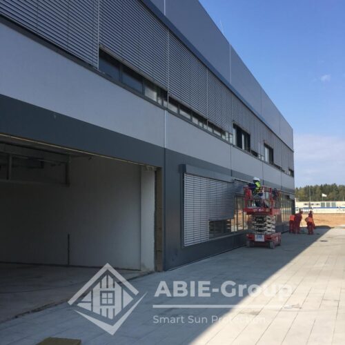 Фотографии выполненных работ компании «ABIE-GROUP» автоматических раффштор на заводе Мерседес-Бенц. Московская область, городской округ Солнечногорск, дачный посёлок Поварово